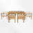 6 - Person Rectangular Outdoor Dining Set With Cushions-1951573374