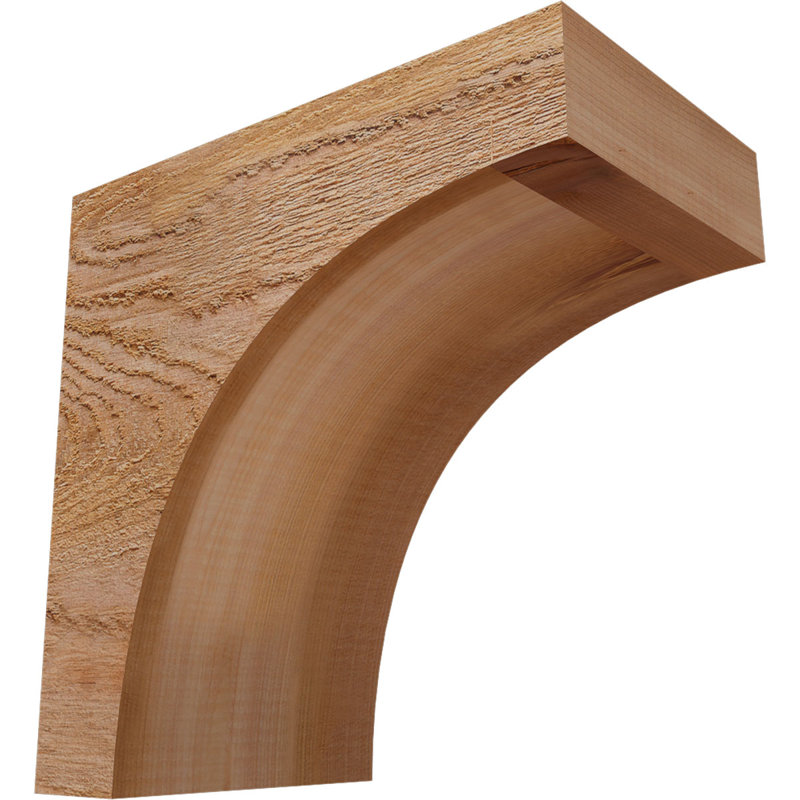 Huntington Corbel, H 10 po x l 6 po x P 10 po, Sciage brut, Cèdre rouge