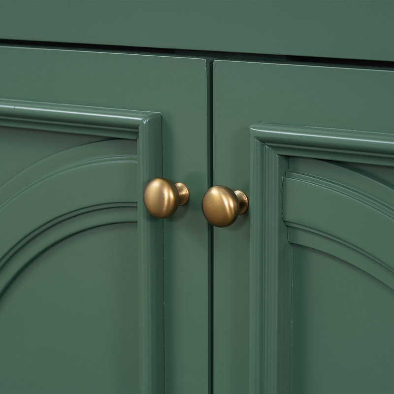 Meuble-lavabo 30 po avec lavabo, Vert, Doré