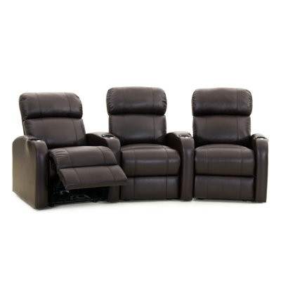 Edge XL800 Home Theater Sofa (Row of 3) by Winston Porter