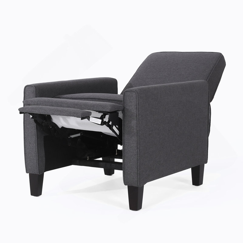 Smoke Fabric Push Back Chair For Elegant Home Décor, Fabric - Smoke