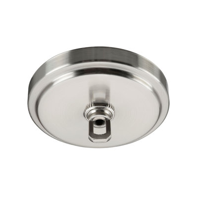 Ensemble auvent chromé Aspen Creative 21507-31, P 5-1 / 8 "avec boucle de collier, trou central de 1"