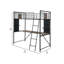 Lit mezzanine simple avec bureau intégré Haxby