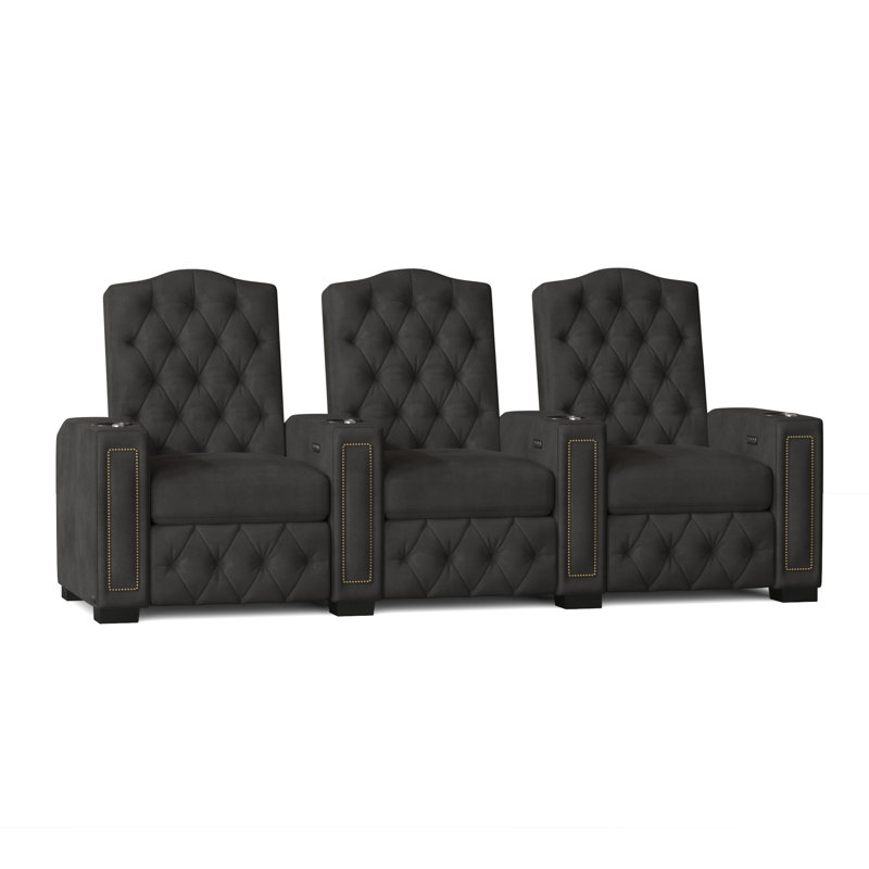 Sièges de cinéma maison de série regal hr (rangée de 3), Anthracite Smartsuede