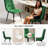  Set Of 4 Modern Velvet Dining Chairs, Comfy High Back Armless Side Chairs For Living Room, Kitchen, Office, Green-1079937067