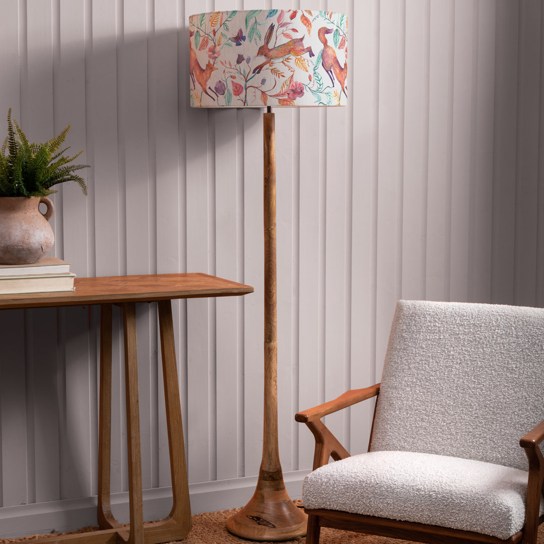 Kinross 173cm Brushed Traditional Floor Lamp
