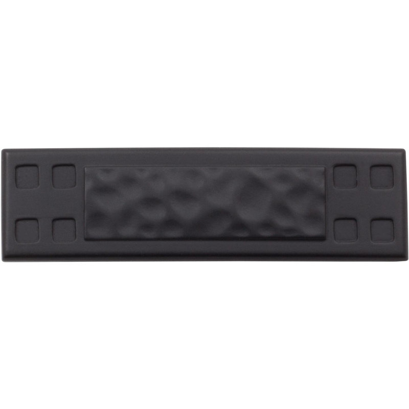 2 6/10" Length Rectangle Knob, Matte Black