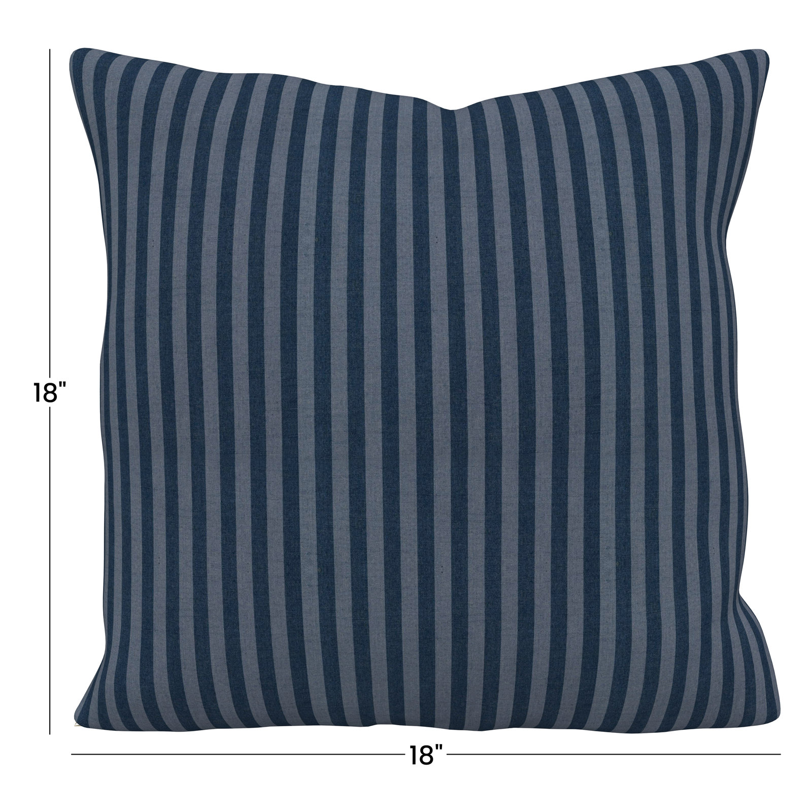 Gabi Indoor/Outdoor Throw Pillow, Sail Away Denim, 18 x 18 x 3