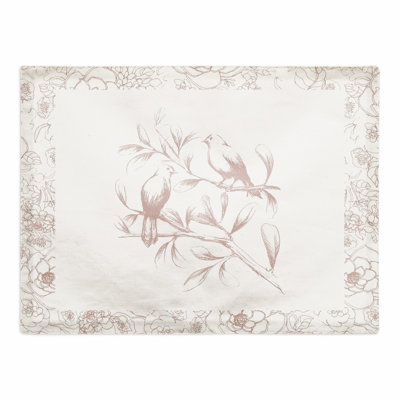 Cotton Floral Bird 14" Rectangle Placemat