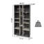Armoire avec tablettes ouvertes