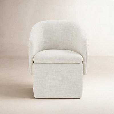 Temara Upholstered Dining Chairs with Casters