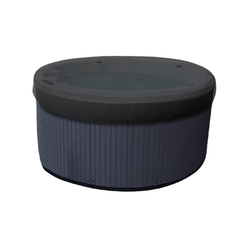 HeavyDuty Multipurpose Outdoor Round Hot Tub Cover,UV Resistant & Waterproof Spa Cover Protector, Black