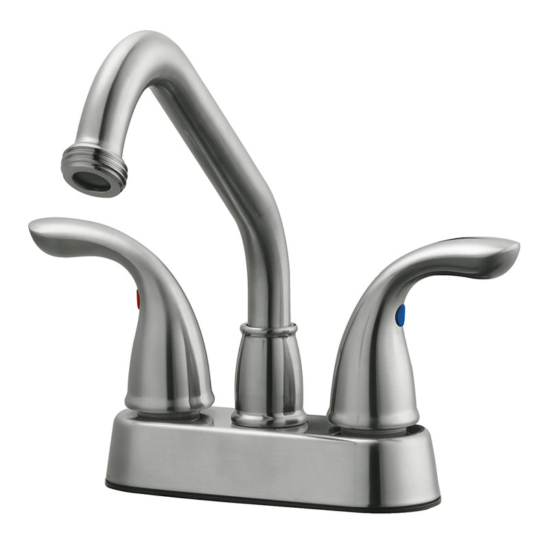 Ashland 2-Handle Utility Faucet in Satin Nickel, Satin Nickel