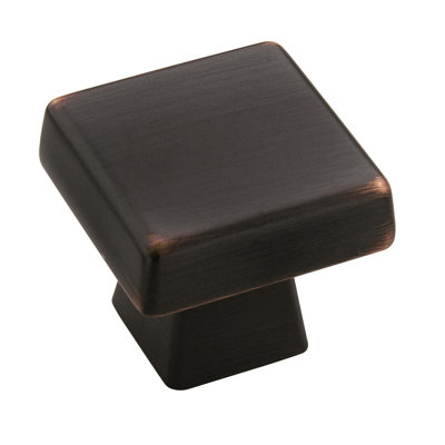 Blackrock 1-3/16 inch (30mm) Length Oil-Rubbed Bronze Cabinet Knob