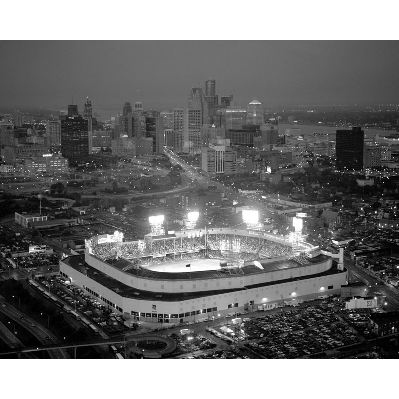 Old Tiger Stadium, 28" H x 35" W
