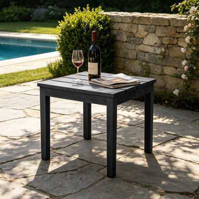 Junco Solid Wood Teak Outdoor Side Table