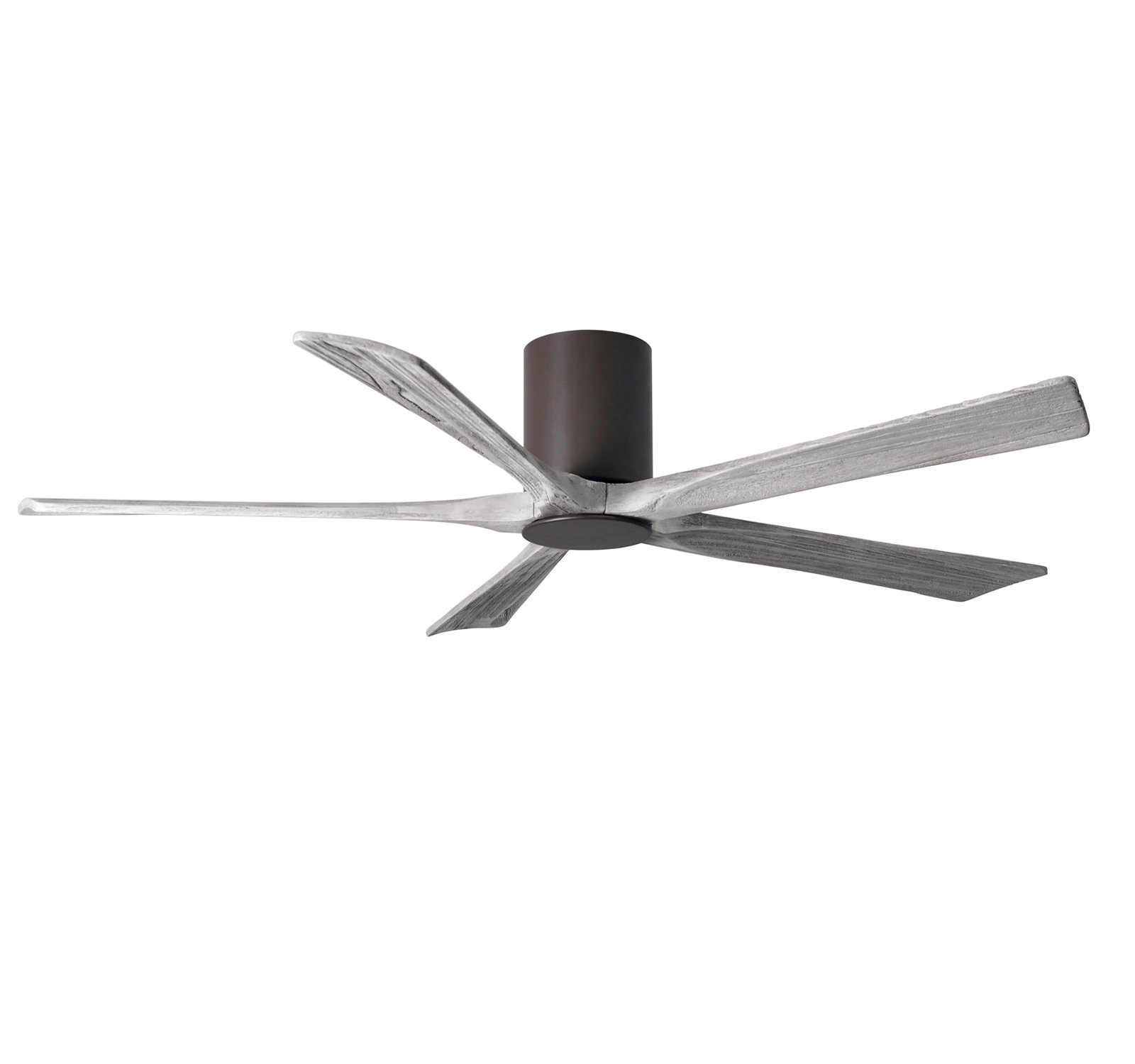 Irene 5 - Blade LED Ceiling Fan with Light Kit Included, Textured Bronze, Barn Wood Tone, 60"