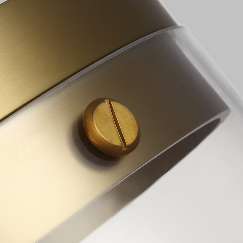 Garrett 1 - Light Single Cylinder Pendant by Chapman & Myers, Burnished Brass, 29.5" H x 12.375" W x 12.375" D