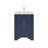 Aurilla 24 in. Single Sink Freestanding Bath Vanity in Marine Blue with White Carrara Quartz Top-1708691314