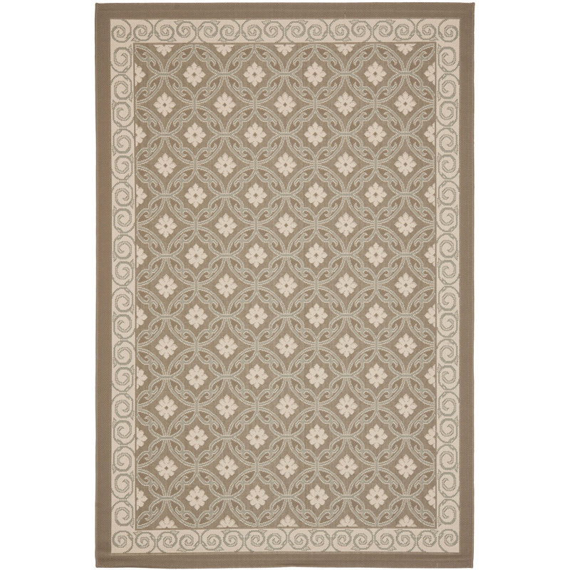 Maplewood Hooked Indoor/Outdoor Beige Rug, Rectangle 160 x 231cm