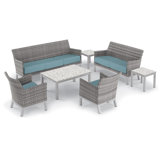 Argento And Travira Outdoor - Piece Conversation Set