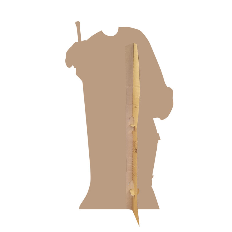 Life-Size Hockey Player Cardboard Stand-In with Stick