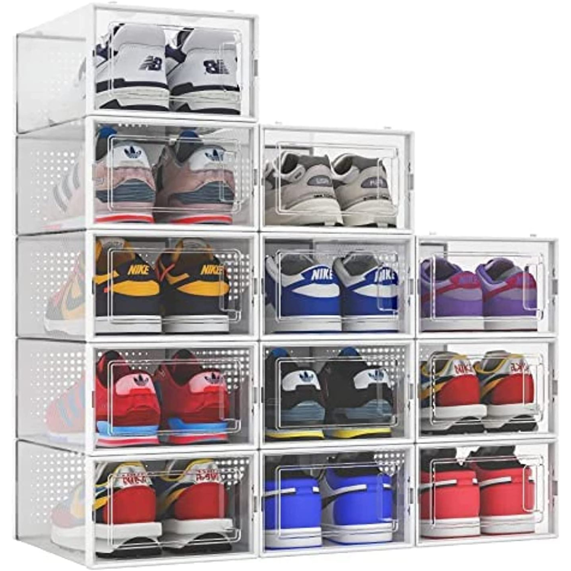 Rebrilliant 12 Pair Stackable Shoe Rack