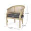 Chaise d'appoint en bois d'hévéa gris anthracite-596529135