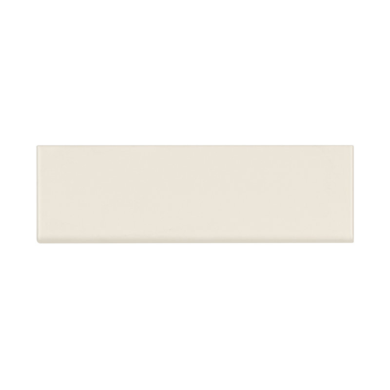Traditions 10'' L x 3'' W Ceramic Bullnose Tile Trim, Taupe