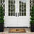 Monogram Natural Coir & Rubber Door Mat with Geometric Border — Heavy-Duty, Dirt-Trapping, Non-Slip Outdoor Entry Mat-414025808-414025795