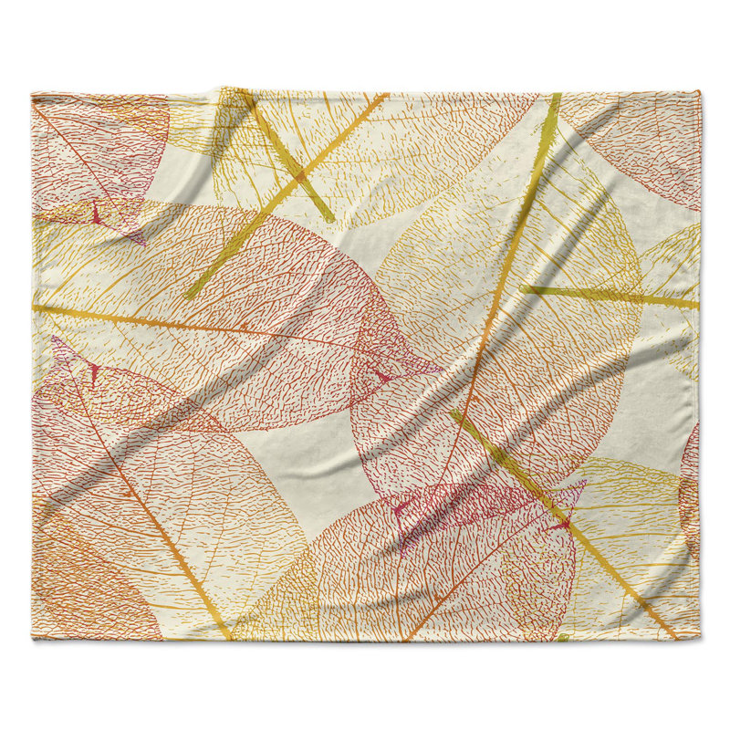 Autumn Leaves Polyester Comforter, King Comforter + 2 King Pillowcases