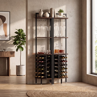 Grand porte-bouteilles de vin de coin