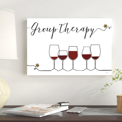 «Souligné Wine IX» par Véronique Charron, impression sur toile tendue