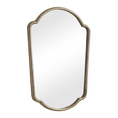  Naomi Antique Brass Mirror