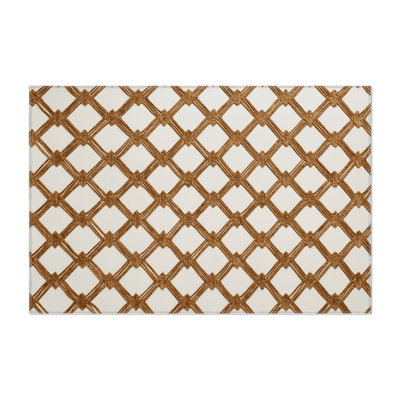Tapis intérieur et extérieur beige Trellis