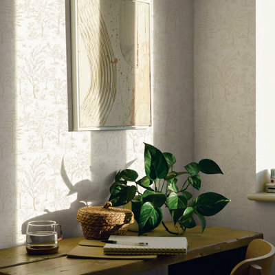 Arbor Toile Self-Adhesive Wallpaper Roll