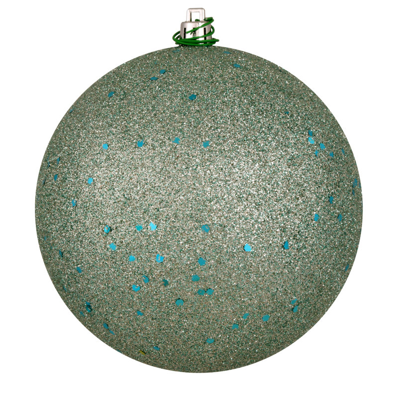 Décoration de boule décorative des Fêtes, 8", Paillettes de menthe givrée