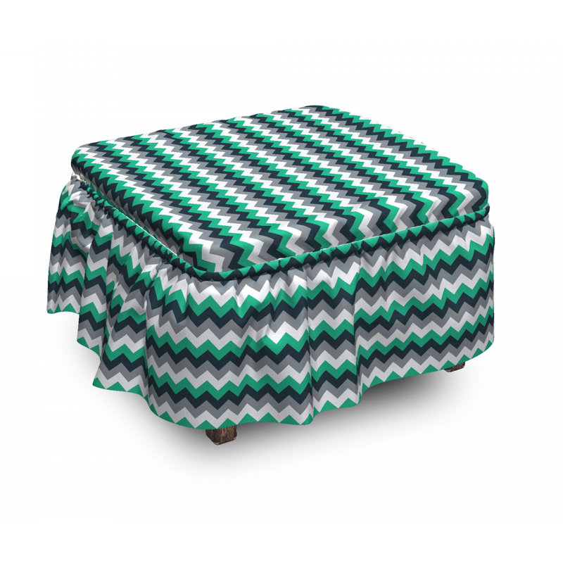 Box Cushion Ottoman Slipcover