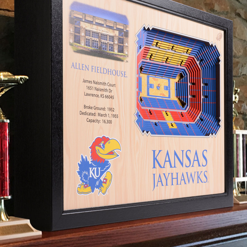 Décoration murale 25 couches NCAA, Jayhawks de Kansas