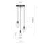 Edelie 3 - Light Black Cluster Pendant-1843083607