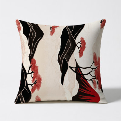 Sakura Reflections Indoor And Outdoor Throw Pillow