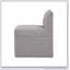 Chaise sans accoudoirs en tissu gris
