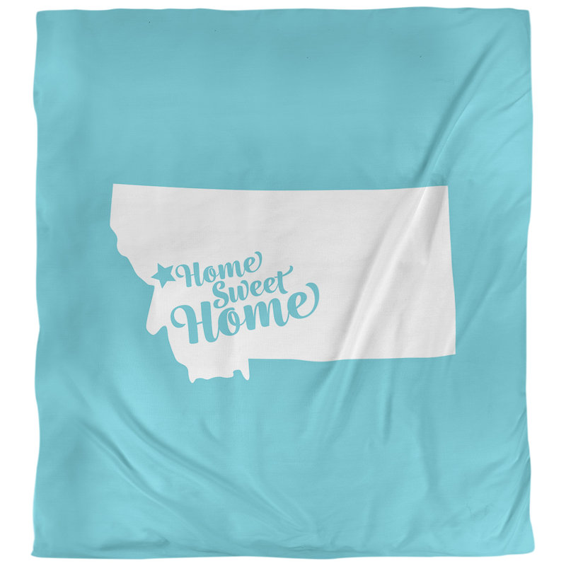 Housse de couette missoula doux, Polyester brossé, Housse de couette pour très grand lit, Bleu sarcelle
