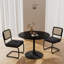 Ensemble de table ronde et de chaises élégantes 3 pièces-2122152057-2122152060