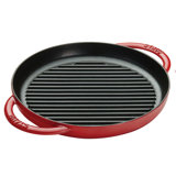 Staub 10.24 in. Cast Iron Round Grill Pan