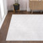 Tapis blanc / gris clair à motif géométrique Simsbury-2039557610