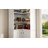 82.6" Corner Bookshelf with Doors, 6 Tier Large Corner Bookcase