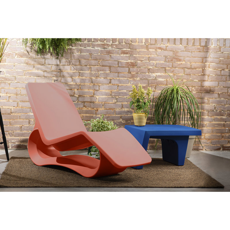 Tramontina Octo Polyethylene Sun Lounger, Orange