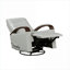 Fauteuil inclinable et pivotant Smoke par FlowLuxe