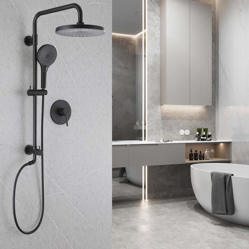 Robinet de douche multifonctionnel avec valve brute
